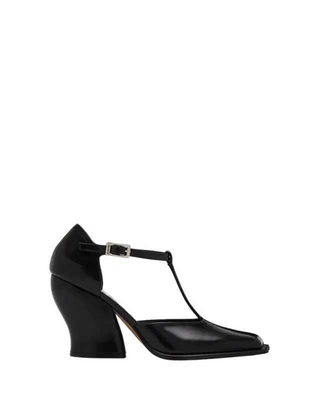 Onda Leather T-Bar Pumps