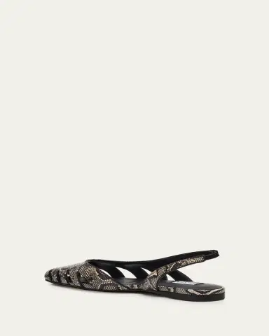 Alaïa Snakeskin Leather Slingback Flats | Thumbnail 4