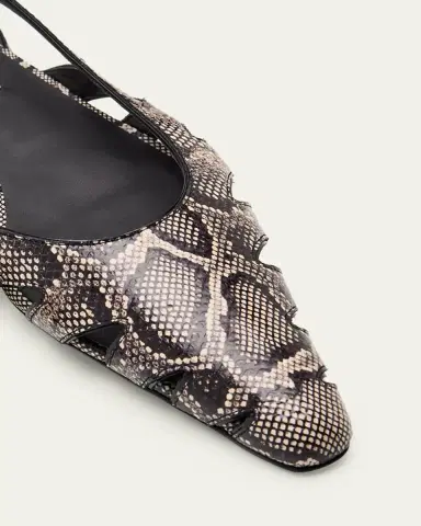 Alaïa Snakeskin Leather Slingback Flats | Thumbnail 5