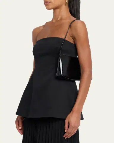 Mansur Gavriel Gaia Naplak Leather Shoulder Bag | Thumbnail 2 Mansur Gavriel Gaia Naplak Leather Shoulder Bag | Thumbnail 2