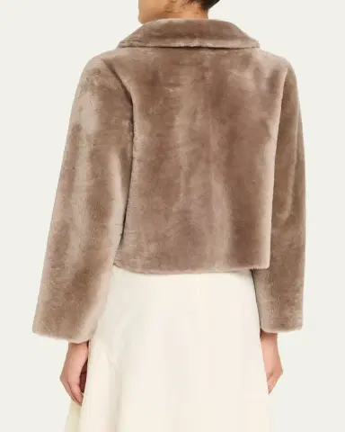 Fleurette Odette Reversible Cropped Shearling Jacket | Thumbnail 3 Fleurette Odette Reversible Cropped Shearling Jacket | Thumbnail 3