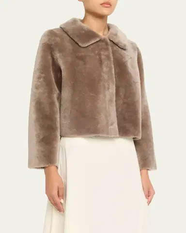 Fleurette Odette Reversible Cropped Shearling Jacket | Thumbnail 4 Fleurette Odette Reversible Cropped Shearling Jacket | Thumbnail 4