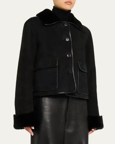 Fleurette Rowan Shearling Barn Jacket | Thumbnail 4