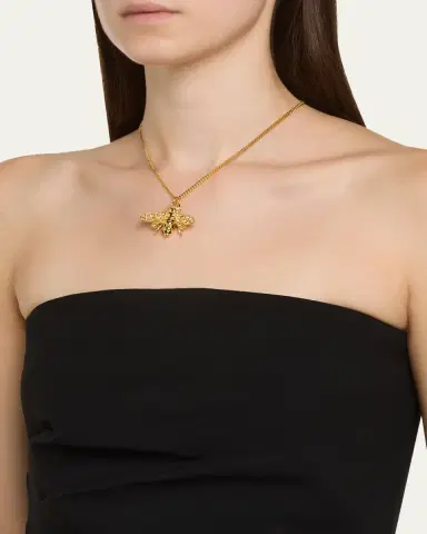 Oscar de la Renta Small Bee Pendant Necklace | Thumbnail 2 Oscar de la Renta Small Bee Pendant Necklace | Thumbnail 2