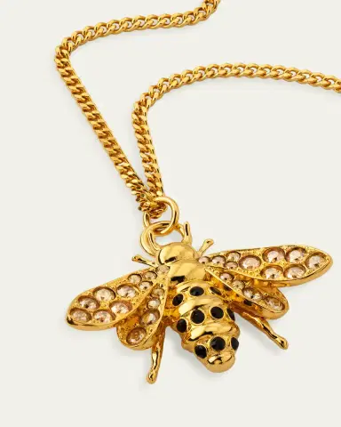 Oscar de la Renta Small Bee Pendant Necklace | Thumbnail 3 Oscar de la Renta Small Bee Pendant Necklace | Thumbnail 3