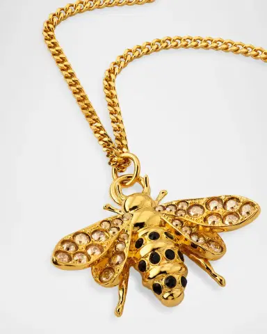 Oscar de la Renta Small Bee Pendant Necklace | Thumbnail 6 Oscar de la Renta Small Bee Pendant Necklace | Thumbnail 6
