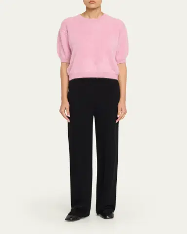 Lisa Yang Juniper Short-Sleeve Cashmere Sweater | Thumbnail 2 Lisa Yang Juniper Short-Sleeve Cashmere Sweater | Thumbnail 2