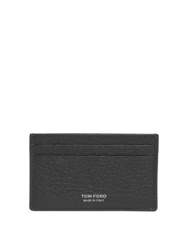 Men's Leather Elongated T Line Card Holder