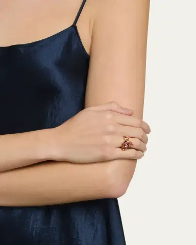 Oscar de la Renta Crystal Prong Ring | Thumbnail 2 Oscar de la Renta Crystal Prong Ring | Thumbnail 2