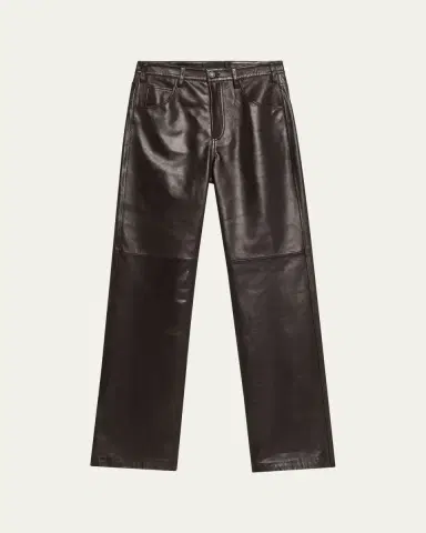 Nili Lotan Joan Leather Straight-Leg Pants | Thumbnail 10