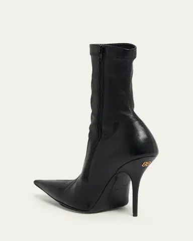 Balenciaga 90mm Avenue Leather Ankle Boots | Thumbnail 4