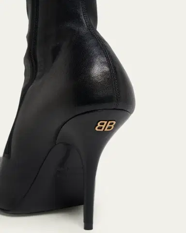 Balenciaga 90mm Avenue Leather Ankle Boots | Thumbnail 5
