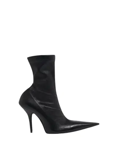Balenciaga 90mm Avenue Leather Ankle Boots | Thumbnail 1