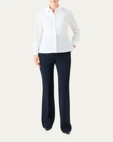 Akris Farida Stretch Wool Bootcut Trousers | Thumbnail 2 Akris Farida Stretch Wool Bootcut Trousers | Thumbnail 2