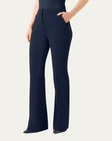 Akris Farida Stretch Wool Bootcut Trousers | Thumbnail 4 Akris Farida Stretch Wool Bootcut Trousers | Thumbnail 4
