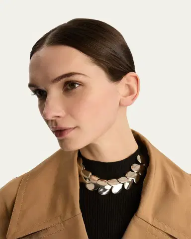 Oscar de la Renta Smooth Hearts Oversized Necklace | Thumbnail 2 Oscar de la Renta Smooth Hearts Oversized Necklace | Thumbnail 2