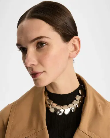 Oscar de la Renta Smooth Hearts Oversized Necklace | Thumbnail 3 Oscar de la Renta Smooth Hearts Oversized Necklace | Thumbnail 3