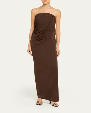 ANNA QUAN Zella Draped Strapless Dress | Thumbnail 2 ANNA QUAN Zella Draped Strapless Dress | Thumbnail 2