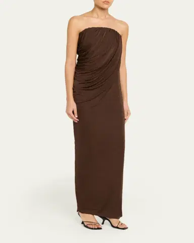 ANNA QUAN Zella Draped Strapless Dress | Thumbnail 4 ANNA QUAN Zella Draped Strapless Dress | Thumbnail 4