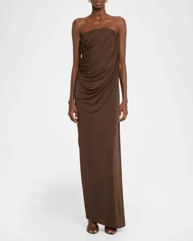 ANNA QUAN Zella Draped Strapless Dress | Thumbnail 6 ANNA QUAN Zella Draped Strapless Dress | Thumbnail 6