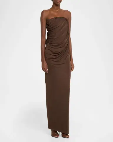 ANNA QUAN Zella Draped Strapless Dress | Thumbnail 8 ANNA QUAN Zella Draped Strapless Dress | Thumbnail 8