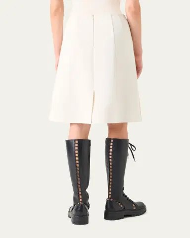 Akris Double-Face Cotton Knee-Length Skirt | Thumbnail 3 Akris Double-Face Cotton Knee-Length Skirt | Thumbnail 3