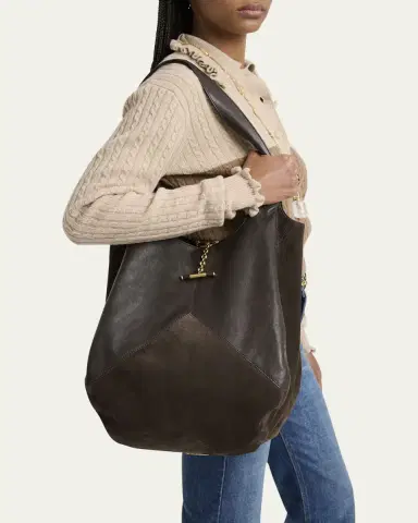 Chloé Balloon Patchwork Leather & Suede Tote Bag | Thumbnail 2