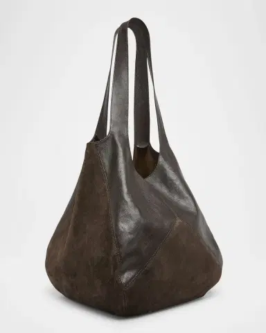 Chloé Balloon Patchwork Leather & Suede Tote Bag | Thumbnail 7