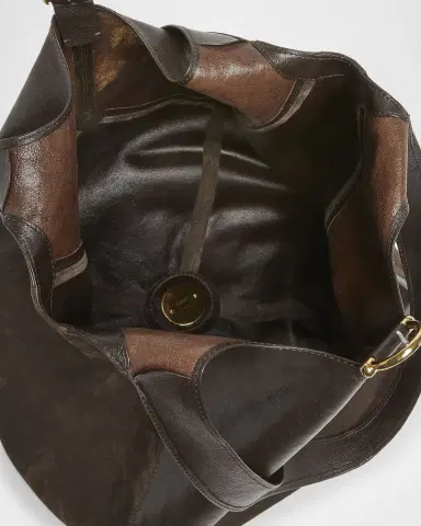 Chloé Balloon Patchwork Leather & Suede Tote Bag | Thumbnail 8