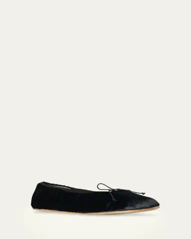 The Row Velvet Ballerina Flats | Thumbnail 2
