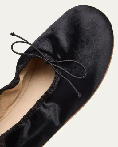 The Row Velvet Ballerina Flats | Thumbnail 4