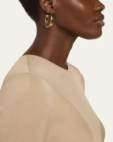 Lana Vanity Hollow Hoop Earrings, 40mm | Thumbnail 2 Lana Vanity Hollow Hoop Earrings, 40mm | Thumbnail 2