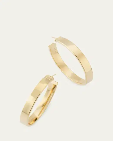 Lana Vanity Hollow Hoop Earrings, 40mm | Thumbnail 3 Lana Vanity Hollow Hoop Earrings, 40mm | Thumbnail 3
