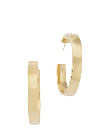 Lana Vanity Hollow Hoop Earrings, 40mm | Thumbnail 1 Lana Vanity Hollow Hoop Earrings, 40mm | Thumbnail 1