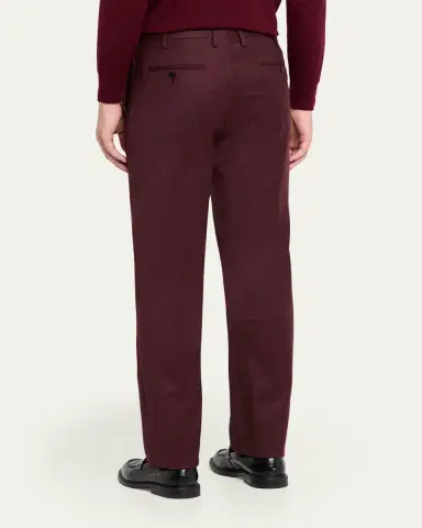 Kiton Men's Wool and Cashmere Flat-Front Pants | Thumbnail 3 Kiton Men's Wool and Cashmere Flat-Front Pants | Thumbnail 3