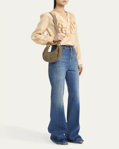 Chloé Bracelet Hobo Bag in Suede | Thumbnail 8 Chloé Bracelet Hobo Bag in Suede | Thumbnail 8