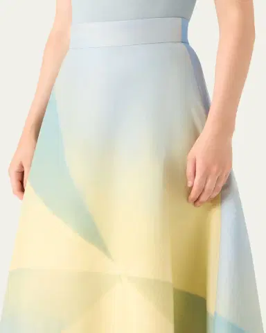 Akris Sunbeam Print Cotton Midi Skirt | Thumbnail 5 Akris Sunbeam Print Cotton Midi Skirt | Thumbnail 5