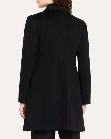 Cinzia Rocca Pure Wool Coat with Inverted Collar | Thumbnail 3