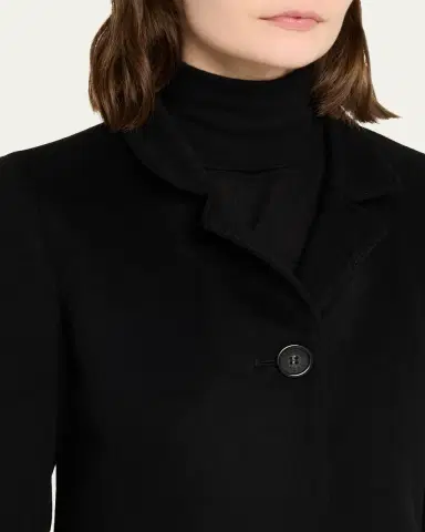 Cinzia Rocca Pure Wool Coat with Inverted Collar | Thumbnail 5