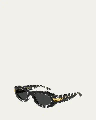 Bottega Veneta 56mm Acetate Oval Sunglasses | Thumbnail 2 Bottega Veneta 56mm Acetate Oval Sunglasses | Thumbnail 2