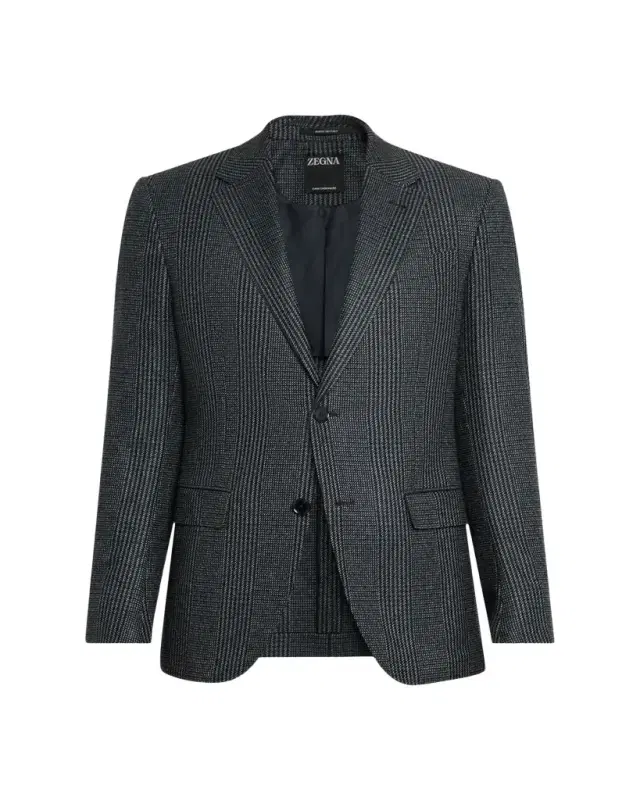 ZEGNA Men's Oasi Cashmere Glen Plaid Two-Button Sport Coat