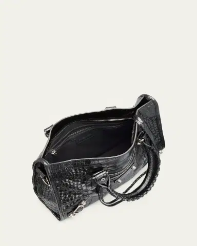 Balenciaga Le City Small Croc-Embossed Leather Top-Handle Bag | Thumbnail 4 Balenciaga Le City Small Croc-Embossed Leather Top-Handle Bag | Thumbnail 4