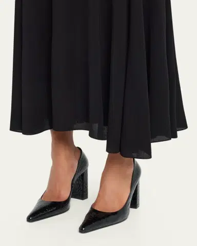 Alaïa Crocodile Printed Leather Pumps | Thumbnail 2 Alaïa Crocodile Printed Leather Pumps | Thumbnail 2