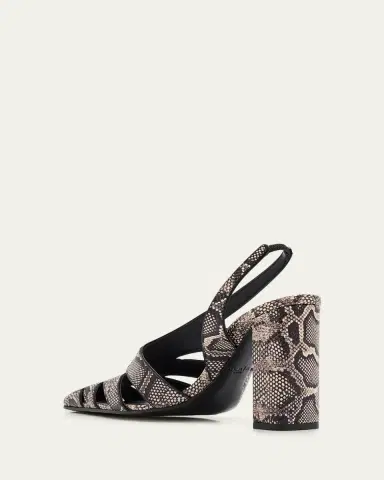 Alaïa Snakeskin Leather Cutout Slingback Pumps | Thumbnail 2 Alaïa Snakeskin Leather Cutout Slingback Pumps | Thumbnail 2
