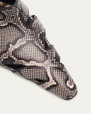 Alaïa Snakeskin Leather Cutout Slingback Pumps | Thumbnail 3 Alaïa Snakeskin Leather Cutout Slingback Pumps | Thumbnail 3