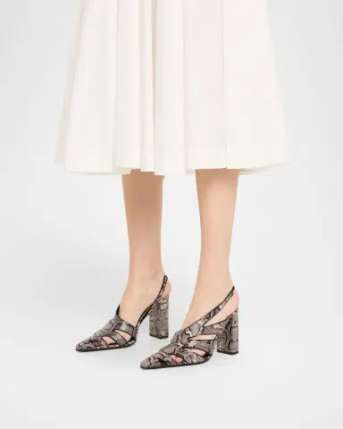 Alaïa Snakeskin Leather Cutout Slingback Pumps | Thumbnail 6 Alaïa Snakeskin Leather Cutout Slingback Pumps | Thumbnail 6