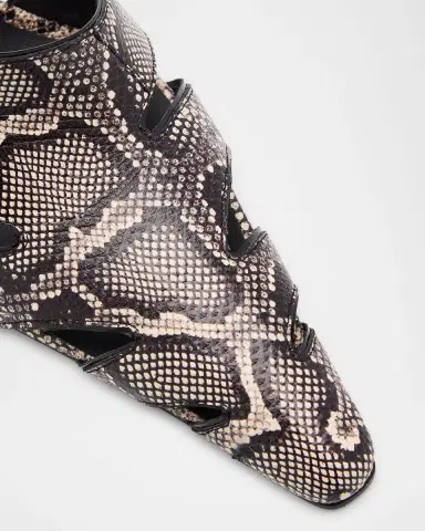 Alaïa Snakeskin Leather Cutout Slingback Pumps | Thumbnail 9 Alaïa Snakeskin Leather Cutout Slingback Pumps | Thumbnail 9