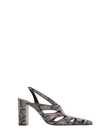 Alaïa Snakeskin Leather Cutout Slingback Pumps | Thumbnail 1 Alaïa Snakeskin Leather Cutout Slingback Pumps | Thumbnail 1