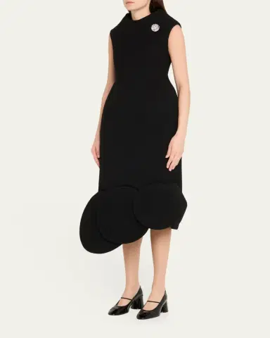 Marc Jacobs Runway Asymmetric Circle-Hem Sleeveless Midi Dress | Thumbnail 4