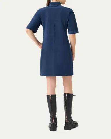 Akris Techno Ultrasuede Mini Polo Shirtdress | Thumbnail 3